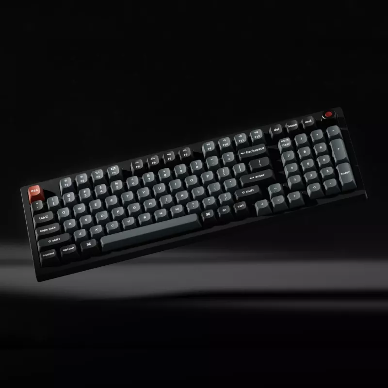 Keychron V5 Ultra 96% 8K Red Switch Hot-Swappable Silk POM RGB bezvadu tastatūra