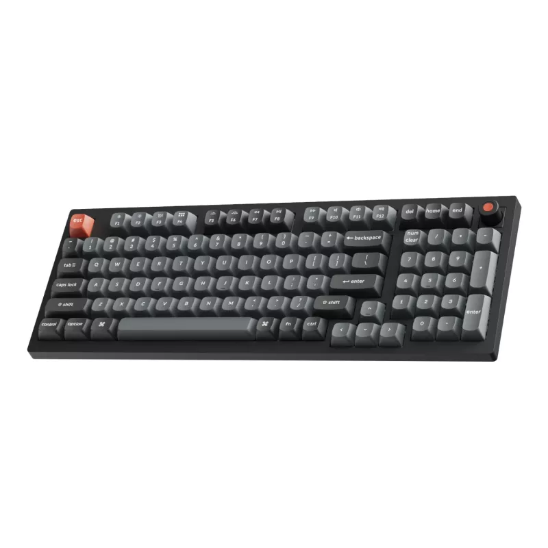 Keychron V5 Ultra 96% 8K Red Switch Hot-Swappable Silk POM RGB bezvadu tastatūra