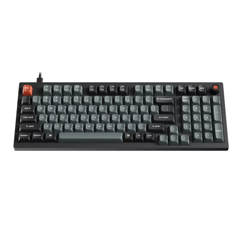 Keychron V5 Ultra 96% 8K Red Switch Hot-Swappable Silk POM RGB bezvadu tastatūra