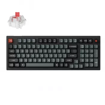Keychron V5 Ultra 96% 8K Red Switch Hot-Swappable Silk POM RGB bezvadu tastatūra