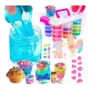 Kiddyz DIY Slime Factory: Liels komplekts ar mirdzumiem un figūriņām gļotu veidošanai