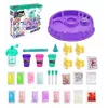Kiddyz DIY Slime Factory: Liels komplekts ar mirdzumiem un figūriņām gļotu veidošanai