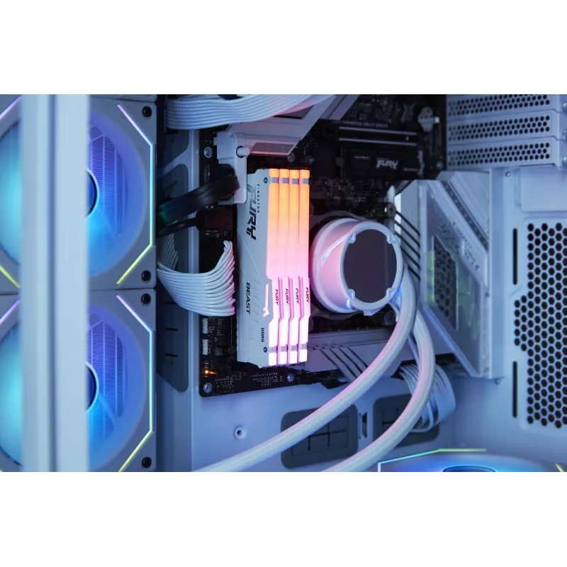 Kingston FURY Beast White RGB EXPO 32GB DDR5-6400 CL32 DIMM atmiņas modulis