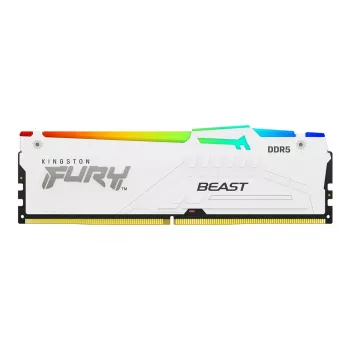 Kingston FURY Beast White RGB EXPO 32GB DDR5-6400 CL32 DIMM atmiņas modulis