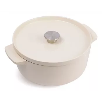 KitchenAid Emaljēts čuguna katls 26 cm, krēmkrāsā