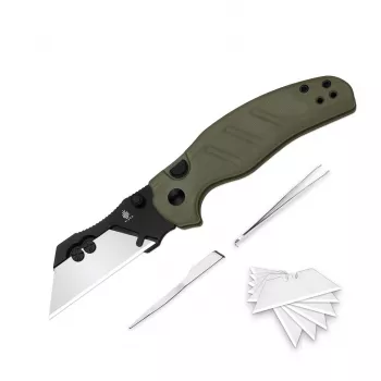 Kizer C01C Uti 1 Saliekamais Nazis G10 Rokturis 5Cr15MoV Asmens Melns