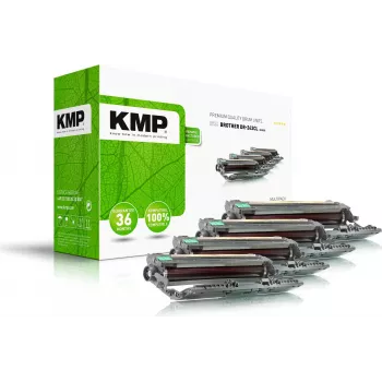KMP B-DR32 Tonera bloks atjaunots saderīgs - Melns, Ciāns, Fuksīns, Dzeltens (4 iepakojums)