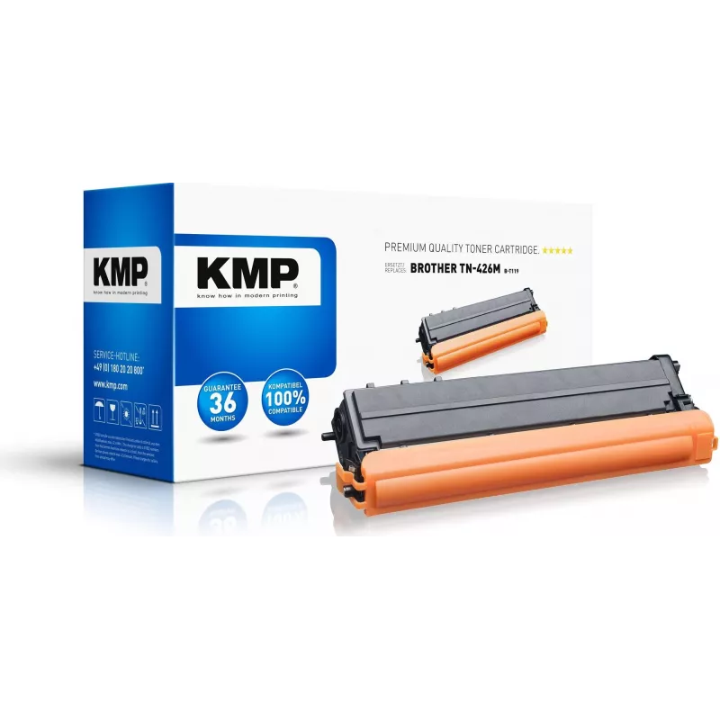 KMP B-T119 saderīga tonera kasetne - fuksīna - 160g - augsta iznākuma - 9000 lapas - Brother HL-L8360CDW, MFC-L8900CDW