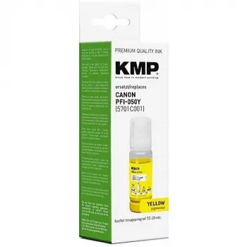 KMP kasetne Canon PFI050Y (5701C001) Dzeltena Saderīga