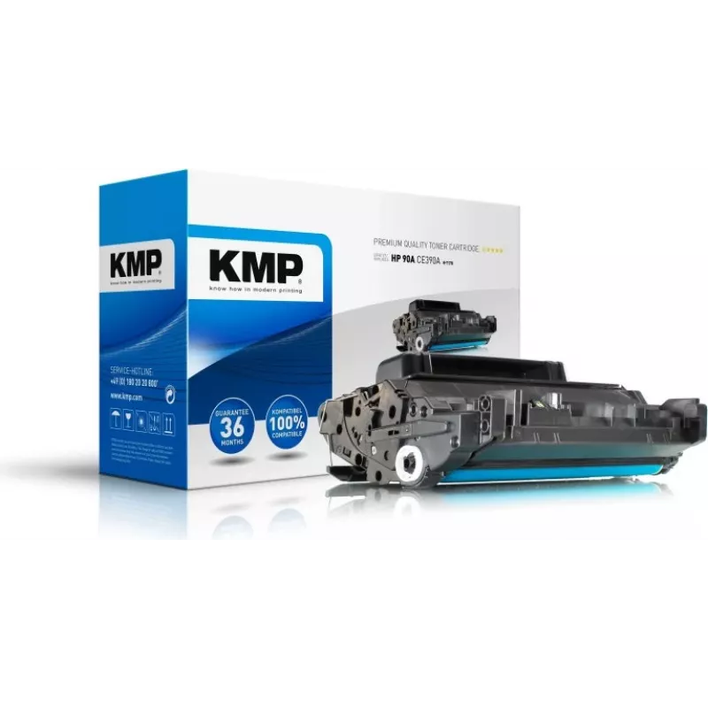 KMP H-T170 saderīga tonera kasetne (aizstāj HP CE390A) - Melna - 11 900 lapas - HP LaserJet Enterprise 600 M601, M602, M603 sērijai