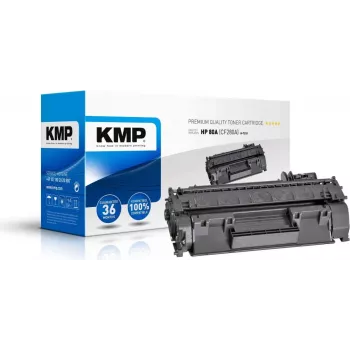 KMP H-T233 saderīga tonera kasetne melna augstas ražības HP LaserJet Pro 400 M401a/M401d/M401dn/M401dne/M401dw MFP M425dn/M425dw - aizstāj HP 80A (CF280A)