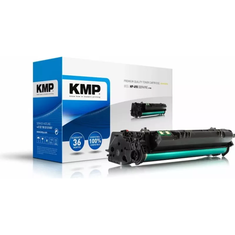 KMP H-T80 XXL Tonera kasetne Melna Saderīga ar HP Q5949X
