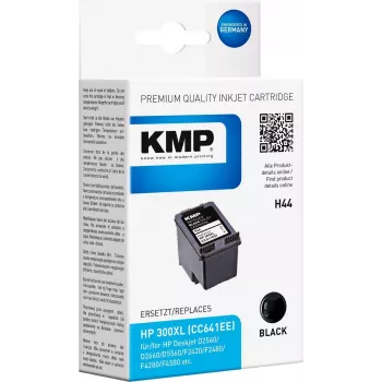 KMP H44 augstas ietilpības melna tintes kārtridžs (aizstāj HP 300XL) - 600 lappuses 1710,4411