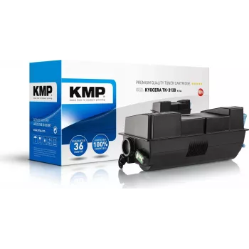 KMP K-T64 Black saderīga tonera kasetne (aizstāj Kyocera TK-3130) printeriem Kyocera ECOSYS M3550, M3560, FS-4200, FS-4300
