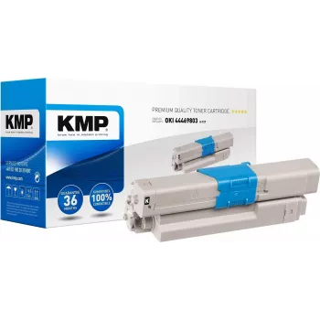 KMP O-T27 Tonera kasetne Melna 3500 lapas Saderīga ar OKI 44469803