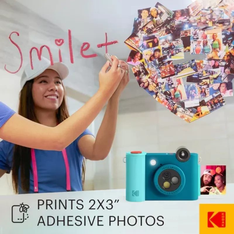 Kodak SMILE+ momentānā drukas kamera, 2x3'', zila