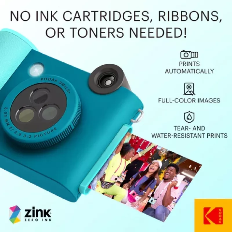 Kodak SMILE+ momentānā drukas kamera, 2x3'', zila