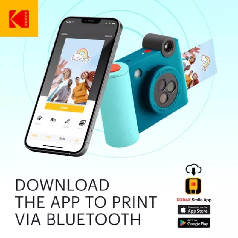 Kodak SMILE+ momentānā drukas kamera, 2x3'', zila
