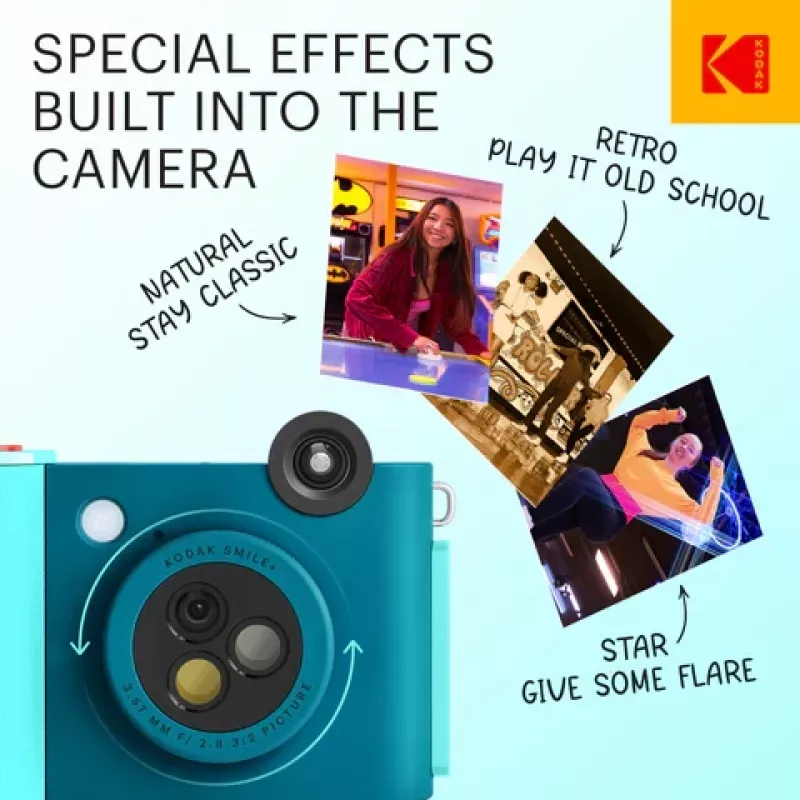 Kodak SMILE+ momentānā drukas kamera, 2x3'', zila