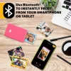 KODAK STEP Instant Mobile Photo Printer - ZINK 2x3 inch - 1 ppm - Bluetooth - Pink