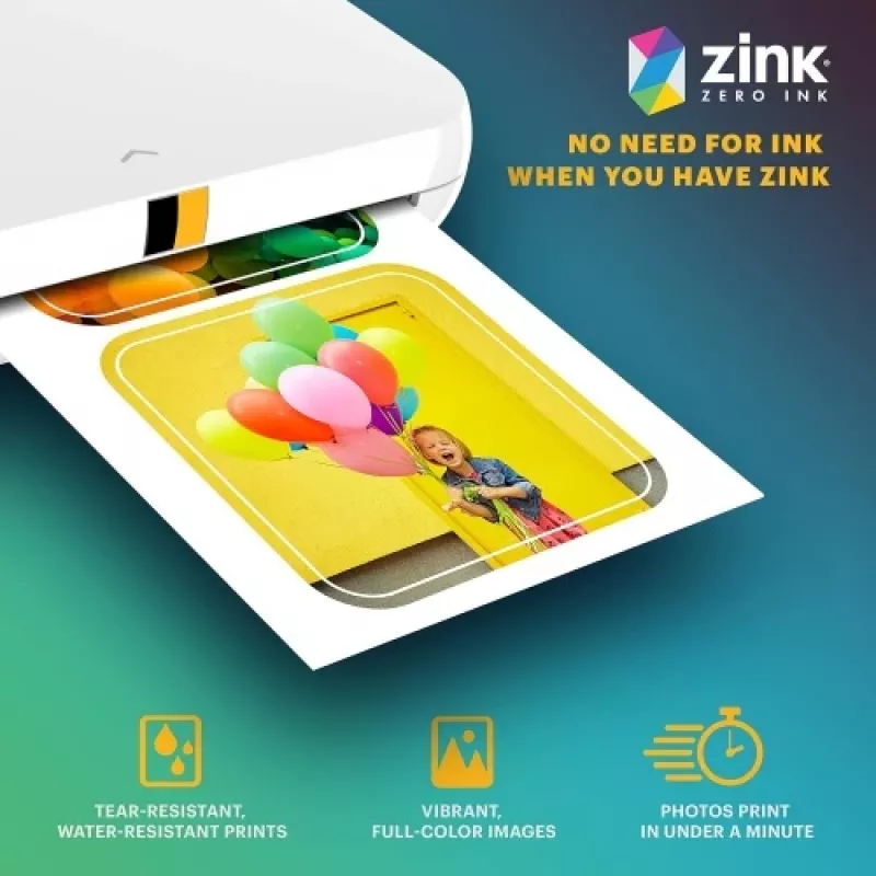 Kodak ZINK 2x3'' 50x76 mm 30 loksnes iepriekš sagriezts uzlīmju fotopapīrs