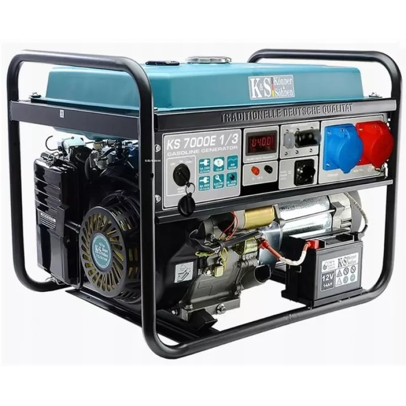 KÖNNER & SÖHNEN Benzīna ģenerators 5.0kW 230/400V Elektriskā palaišana AVR VST KS7000E-1/3