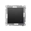 KONTAK-SIMON Simon 54 Intermediate Switch Module, Black Matt, Spring Terminals, 10AX 250V