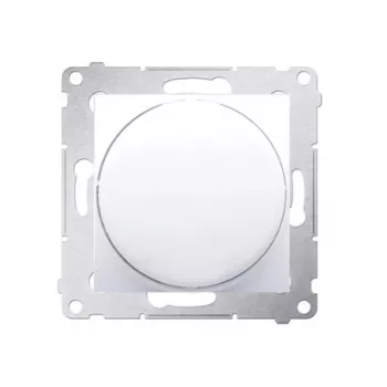 KONTAK-SIMON Simon 54 modulis balts LED dimmer, spiedpogas un rotācijas, 1-polu, 2-250W, skrūvju spailes, 230V