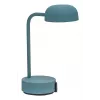 KOODUU FOKUS uzlādējama pārnēsājama LED galda lampa - antīki tirkīza, 2700K silta balta, 3 pakāpju skārienjutīgs dimmeris, USB-C, bezvadu