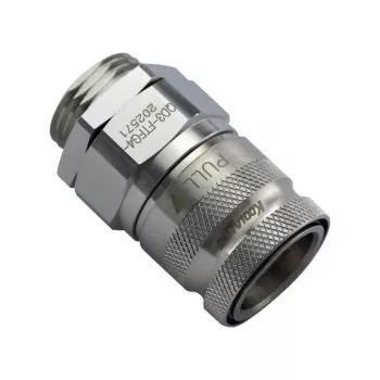 Koolance QD3 ātrās atvienošanas savienojums, 10mm barb ar G1/4 collas vīrišķo vītni uz ātro atvienošanu - niķelēts