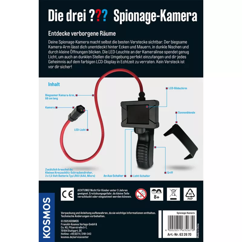 KOSMOS Die drei ??? Spiegu kameras komplekts