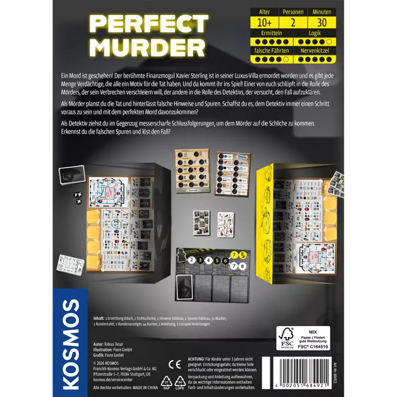 KOSMOS Perfect Murder Slepkavības Noslēpumu Spēle