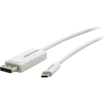 Kramer Electronics C-USBC/DPM-6 USB-C uz DisplayPort adaptera kabelis, 1,8 m, balts 99-97211206