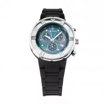 KRONOS K789.CN.5C Unisex Analogais Kvarca Pulkstenis 40.5mm Nerūsējošā Tērauda Korpuss Melna Ādas Siksniņa