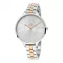 KRONOS Sieviešu kvarca pulkstenis K023.9.24.19 36mm Nerūsējošā tērauda korpuss Balts ciparnīca Brūna ādas siksniņa