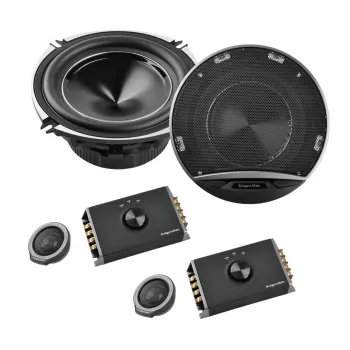 KRUGER & MATZ 5.25 inch 2-virzienu koaksiālo autoskaļruņu komplekts (pāris) - 30W RMS, 60W maksimālā, 4 Ohm
