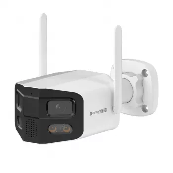 Kruger&Matz Connect C130 āra Wi-Fi Pan-Tilt kamera 4MP ar Tuya Smart Life, IP66, nakts redzamību, divvirzienu audio