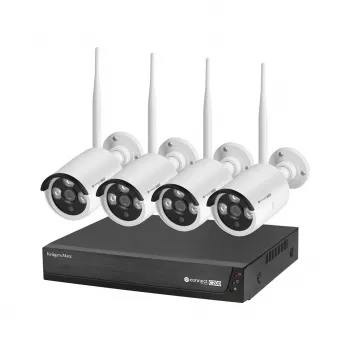 Kruger&Matz Connect C200 Tuya WiFi Monitoring Kit – Viedās mājas signalizācijas sistēma ar vārteju, PIR kustības sensoru, durvju/logu sensoru un tālvadības pulti