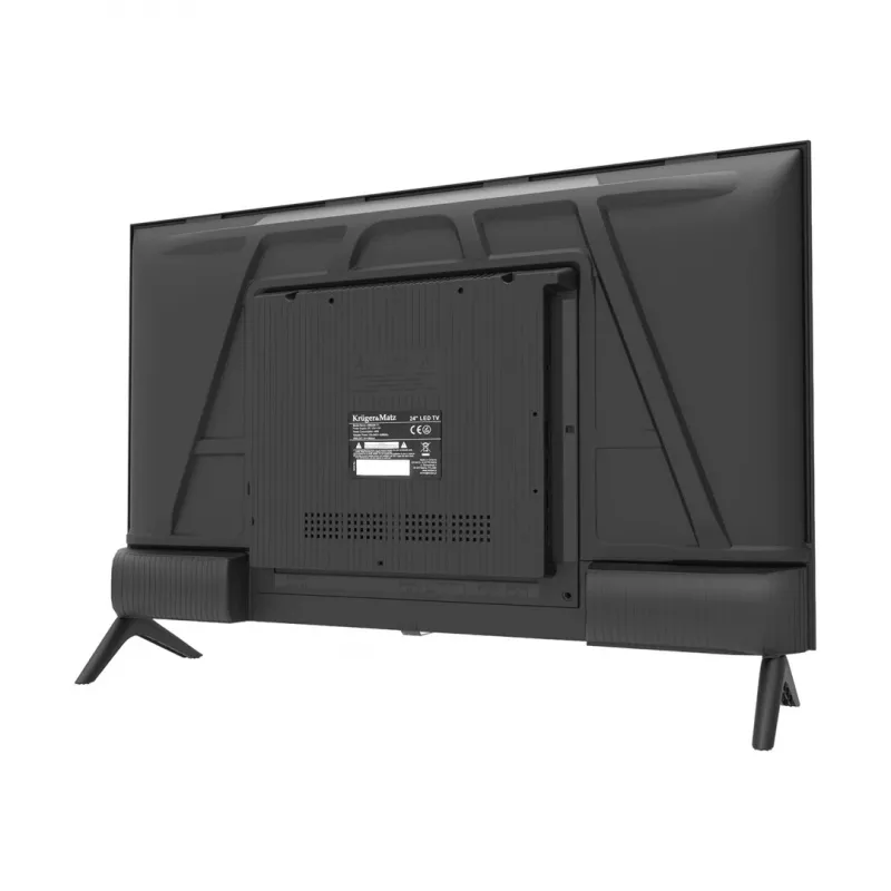 KRUGER & MATZ KM0224-T1 24 inch HD Ready LED TV ar DVB-T2 H.265/HEVC, 12V auto adapteri, 2x HDMI, USB PVR, viesnīcas režīmu