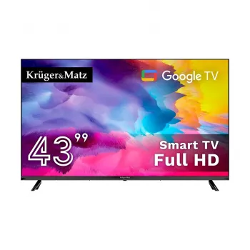 Kruger&Matz KM0243FHD-G 43 collu Full HD Google Smart TV, DVB-T2/S2/C, H.265 HEVC