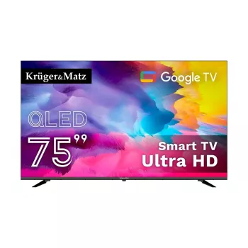 Kruger&Matz KM0275UHD-G2 75 collu QLED 4K UHD Android viedtelevizors ar DVB-T2/S2