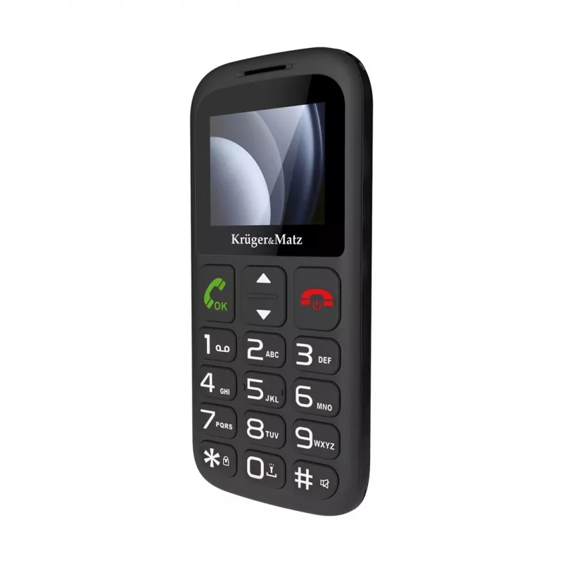 Kruger&Matz Simple 923 4G GSM mobilais tālrunis senioriem - melns
