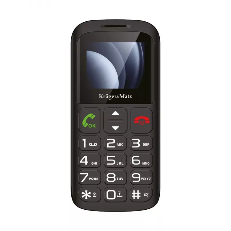 Kruger&Matz Simple 923 4G GSM mobilais tālrunis senioriem - melns