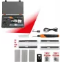 KS TOOLS 150.1010 Bezvadu plastmasas remonta komplekts, 134 daļas, 3,7V Li-Ion karstā skavotājs ar 200 nerūsējošā tērauda skavām, 450°C, uzglabāšanas kaste
