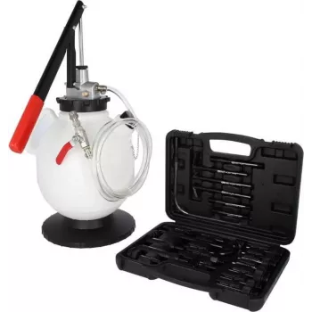 KS Tools 150.9105 Universālā pārnesumu eļļas uzpildes sistēmas komplekts ar 23 daļu adapteru komplektu
