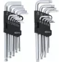KS TOOLS 22 daļu sešstūra un TORX L-veida atslēgu komplekts ar lodveida galu un turētāju