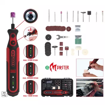 KS Tools 515.3990 Bezvadu daudzfunkciju instruments 7,2V 1Ah ar universālu oscilējošo sistēmu