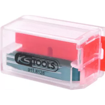 KS TOOLS rezerves plastmasas skrāpju asmeņi, 10 gab. iepakojums (911.8128)