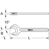 KS TOOLS vienpusēja uzgriežņu atslēga triecienatslēgai, 40 mm (517.0540)