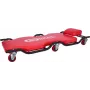 KS TOOLS darbnīcas ratiņi, 1160x540mm, 150kg slodzes ietilpība, 6 grozāmie riteņi, iebūvēti instrumentu paplātes, izturīgi pret eļļu un smērvielām (500.8003)